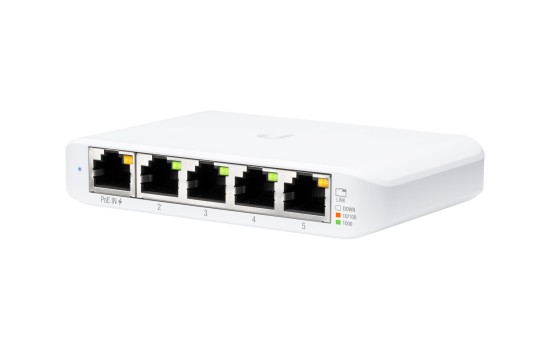 UbiQuiti UniFi Switch USW Flex Mini - Switch - managed - 4 x 10/100/1000 + 1 x 10/100/1000 (PoE+) - (0817882029698)