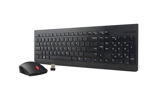 Lenovo Essential Wireless Combo - Tastatur-und-Maus-Set - kabellos - 2.4 GHz - Deutsch - für S510; ThinkCentre M700; M71X; M810; M910; ThinkPad L470; T470; X1 Carbon (5th Gen) - (0190940004401)
