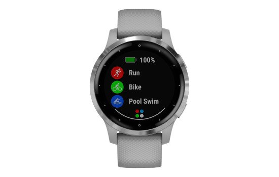 Garmin vívoactive 4S - 40 mm - Powder Gray - Sportuhr mit Band - Silikon - Powder Gray - Handgelenkgröße: 110-175 mm - Anzeige 2.8 cm (1.1`) - (0753759227654)