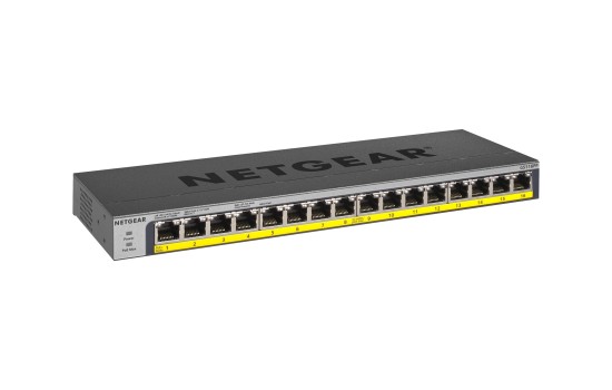 Netgear GS116PP - Switch - unmanaged - 16 x 10/100/1000 (PoE+) - (0606449133332)