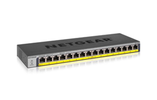 Netgear GS116PP - Switch - unmanaged - 16 x 10/100/1000 (PoE+) - (0606449133332)