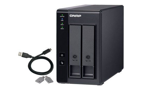 QNAP TR-002 - Festplatten-Array - 2 Schächte (SATA-600) - (4713213515310)