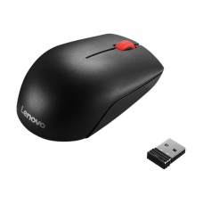 Lenovo Essential Compact - Maus - rechts- und linkshändig - 3 Tasten - kabellos - 2.4 GHz - kabelloser Empfänger (USB) - (0192563496083)