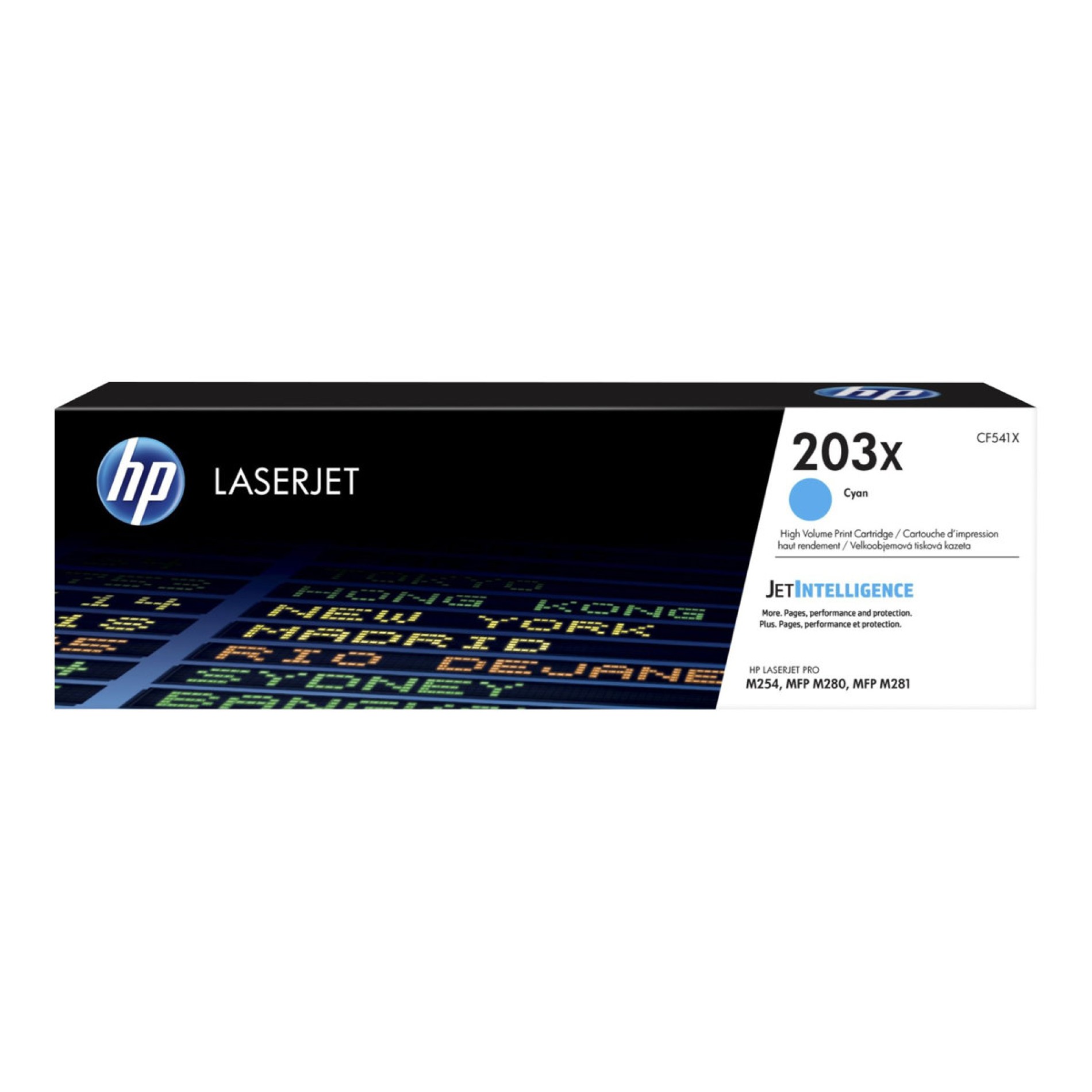 HP 203X - Hohe Ergiebigkeit - Cyan - Original - LaserJet - Tonerpatrone (CF541X) - (0190781107132)
