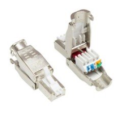 Good Connections RJ45 Stecker Cat. 6A - STP - werkzeugfrei - bis 9mm Kabeldurchmesser - (4014619366866)