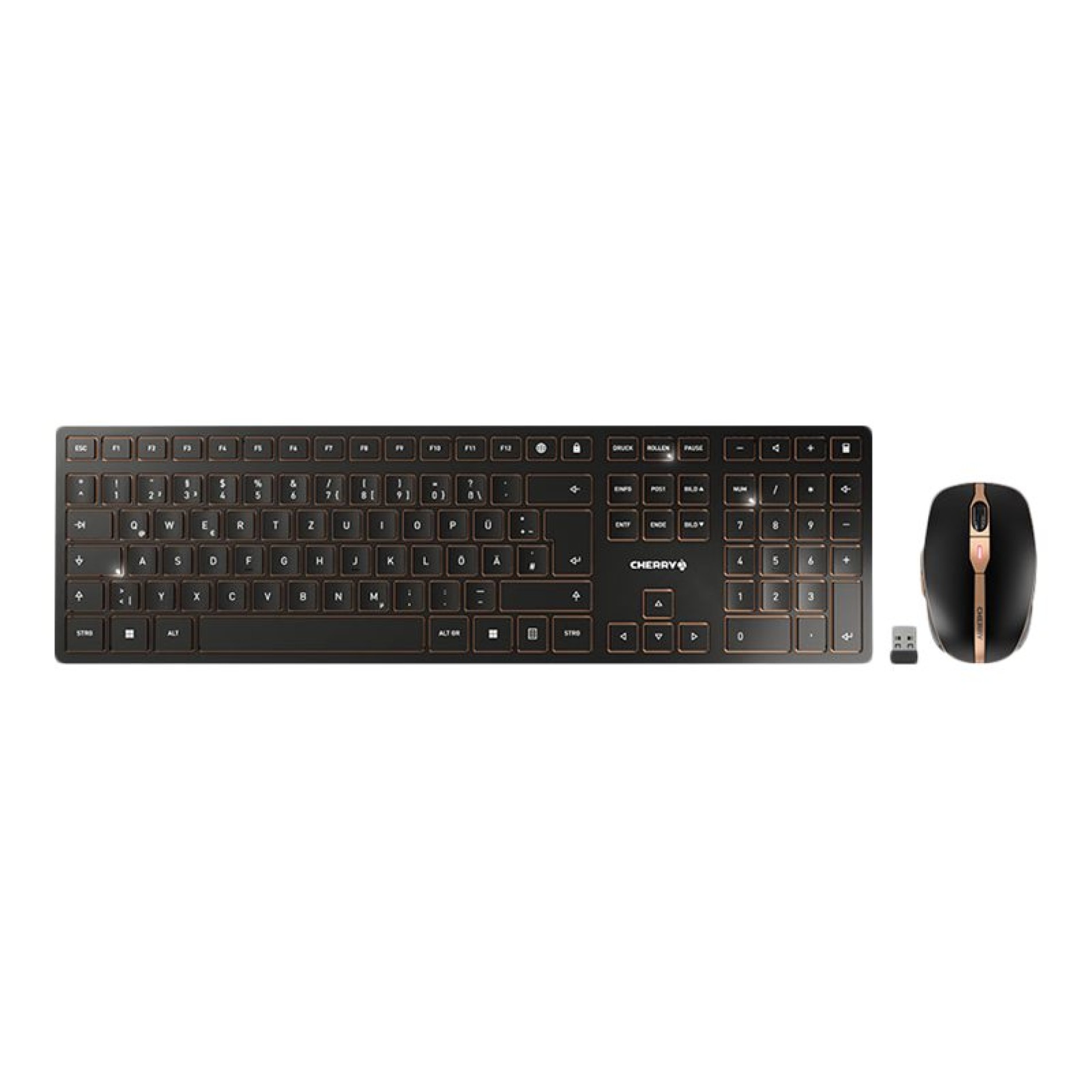 Cherry DW 9100 SLIM - Tastatur-und-Maus-Set - kabellos - (4025112095351)