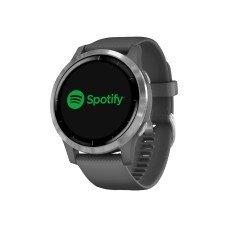 Garmin vívoactive 4 - 45 mm - Dunkelgrau - Sportuhr mit Band - Silikon - Shadow Gray - Handgelenkgröße: 135-200 mm - Anzeige 3.3 cm (1.3`) - (0753759227975)