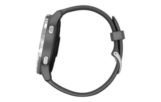 Garmin vívoactive 4 - 45 mm - Dunkelgrau - Sportuhr mit Band - Silikon - Shadow Gray - Handgelenkgröße: 135-200 mm - Anzeige 3.3 cm (1.3`) - (0753759227975)