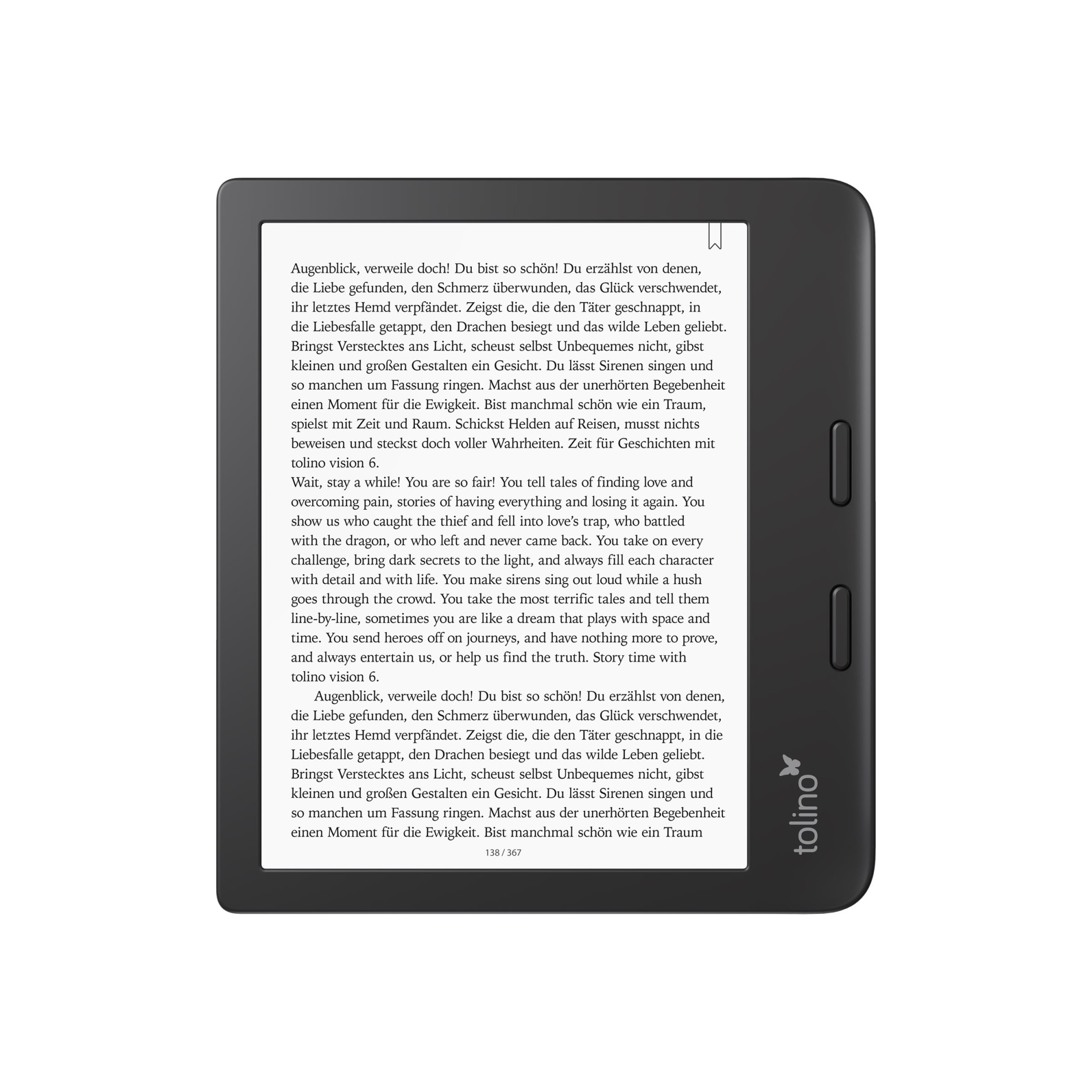 Tolino Vision 6 - eBook-Reader - 16 GB - 17.8 cm (7`) - (4016621129262)