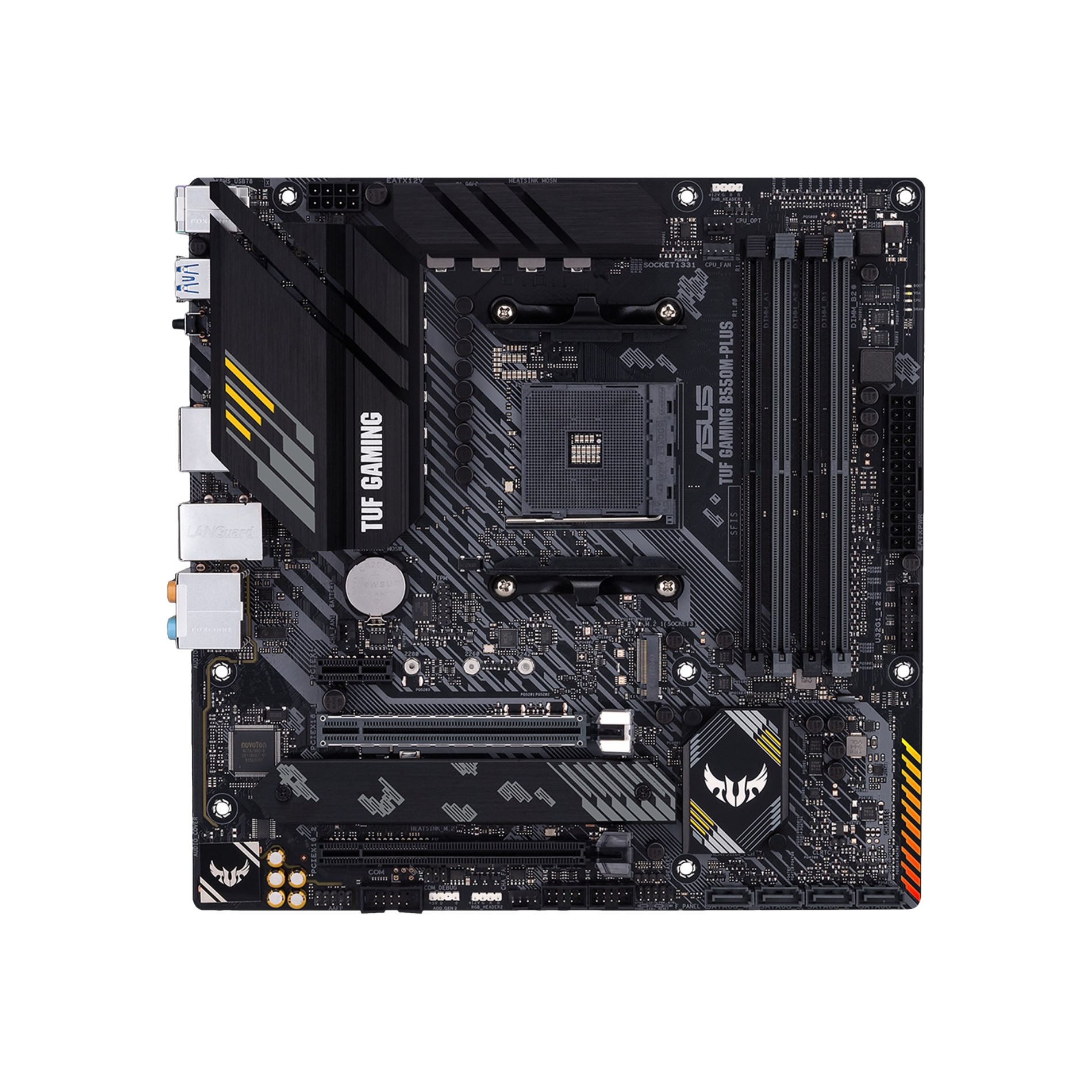 ASUS TUF GAMING B550M-PLUS - Motherboard - micro ATX - Socket AM4 - AMD B550 Chipsatz - USB-C Gen2, USB 3.2 Gen 1, USB 3.2 Gen 2 - 2.5 Gigabit LAN - Onboard-Grafik (CPU erforderlich) - (4718017623544)