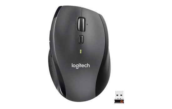 Logitech Marathon M705 - Maus - Für Rechtshänder - Laser - kabellos - 2.4 GHz - kabelloser Empfänger (USB) - (5099206093065)