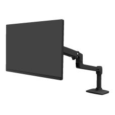 Ergotron LX - Befestigungskit (Gelenkarm, Spannbefestigung für Tisch, Tischplattenbohrung, 8` Stange) - Patentierte Constant Force Technologie - für LCD-Display - Aluminium - mattschwarz - Bildschirmgröße: bis zu 86,4 cm (bis zu 34 Zoll) - (0698833073829)