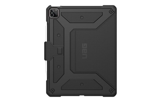 Urban Armor Gear UAG Rugged Case for iPad Pro 12.9-in (5th Gen, 2021) - Metropolis Black - Flip-Hülle für Tablet - widerstandsfähig - Schwarz - 12.9` - für Apple 12.9-inch iPad Pro (4. Generation, 5. Generation) - (0810070360160)