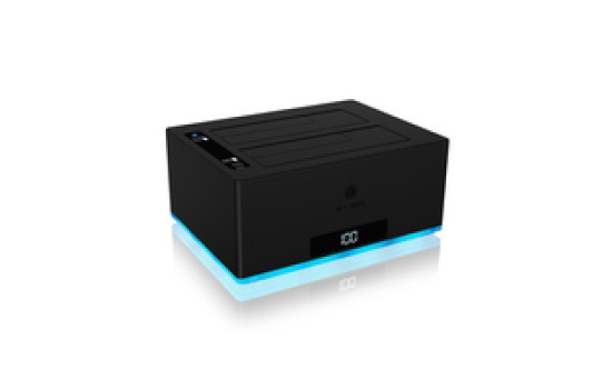 ICY BOX IB-127CL-U3 - Solid-State-/Festplattenarray - 2 Schächte (SATA-600) - (4250078171591)