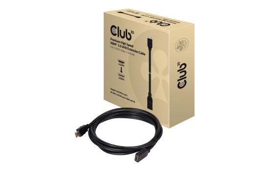 Club 3D CAC-1321 - HDMI-Verlängerungskabel - HDMI (M) - (8719214470685)