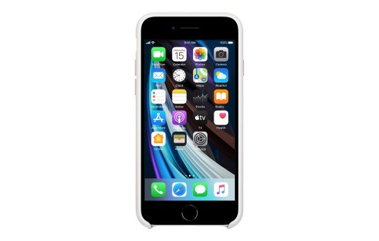 Apple Hintere Abdeckung für Mobiltelefon - Silikon - weiß - für iPhone 7, 8, SE (2. Generation) - (0190199610439)