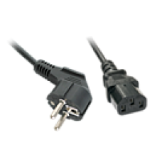 Lindy Stromkabel - CEE 7/7 (M) gewinkelt bis IEC 60320 C13 - (4002888303378)