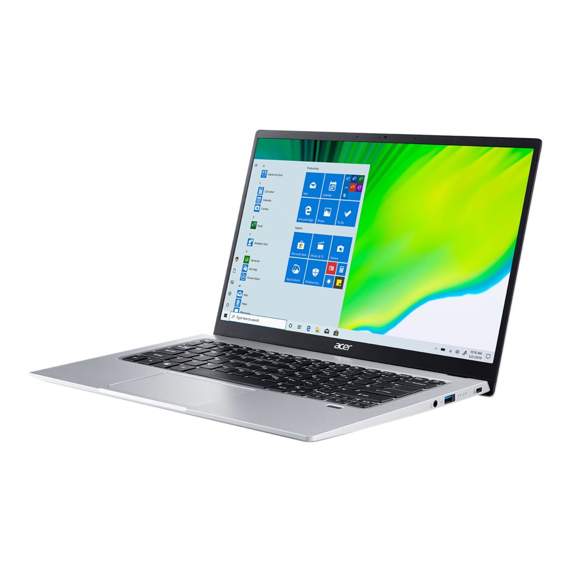 Acer Swift 1 SF114-34 - Intel Pentium Silver N6000 / 1.1 GHz - ESHELL - UHD Graphics - 8 GB RAM - 512 GB SSD - 35.6 cm (14`) - (4713883739450)
