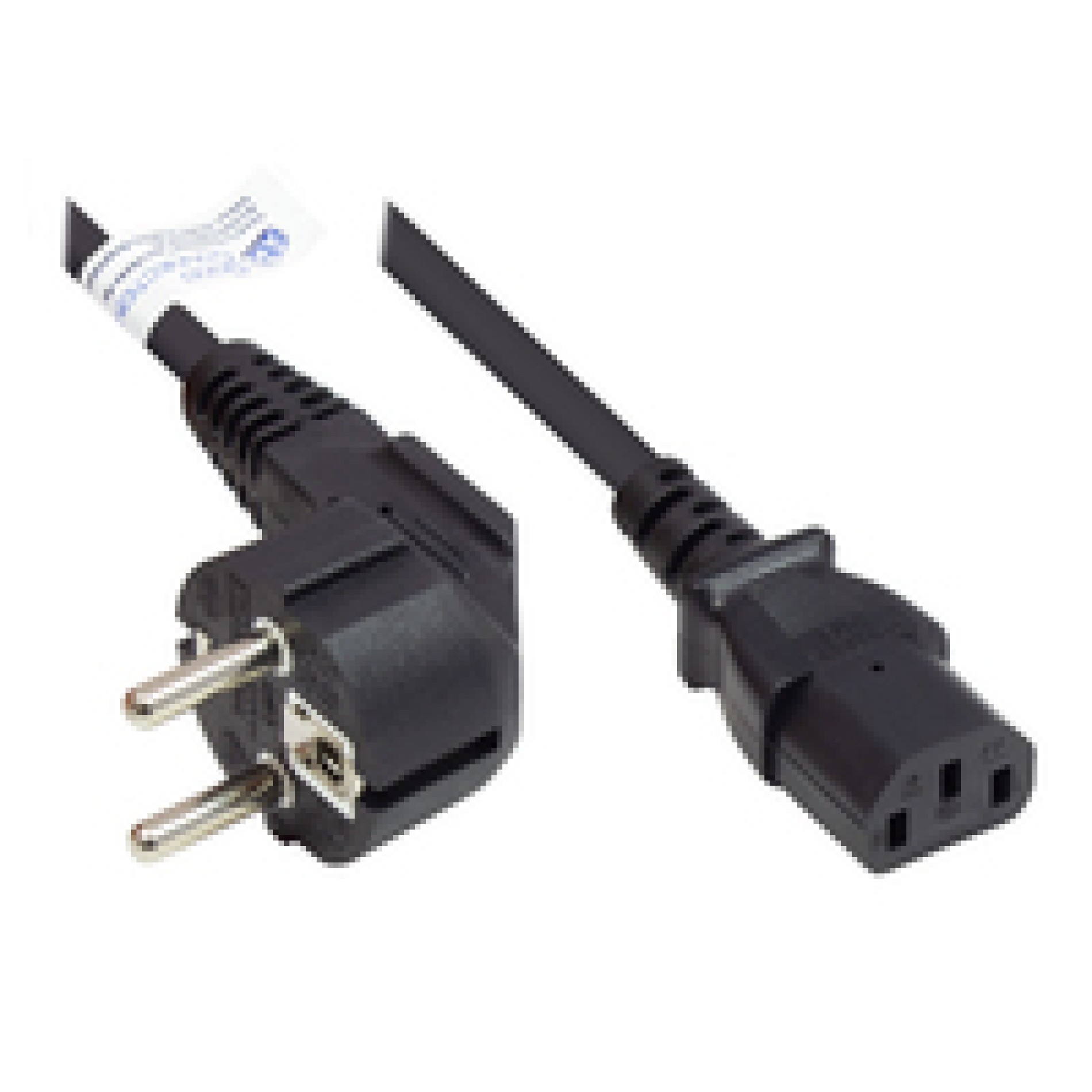 Good Connections P0130-S005 - 0,5 m - CEE7/7 - IEC C13 - H05VV-F - 250 V - Schwarz - (4014619168002)