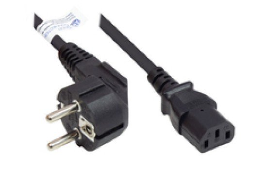Good Connections P0130-S005 - 0,5 m - CEE7/7 - IEC C13 - H05VV-F - 250 V - Schwarz - (4014619168002)