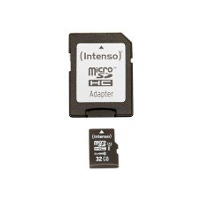 Intenso Premium - Flash-Speicherkarte (microSDHC/SD-Adapter inbegriffen) - (4034303019830)