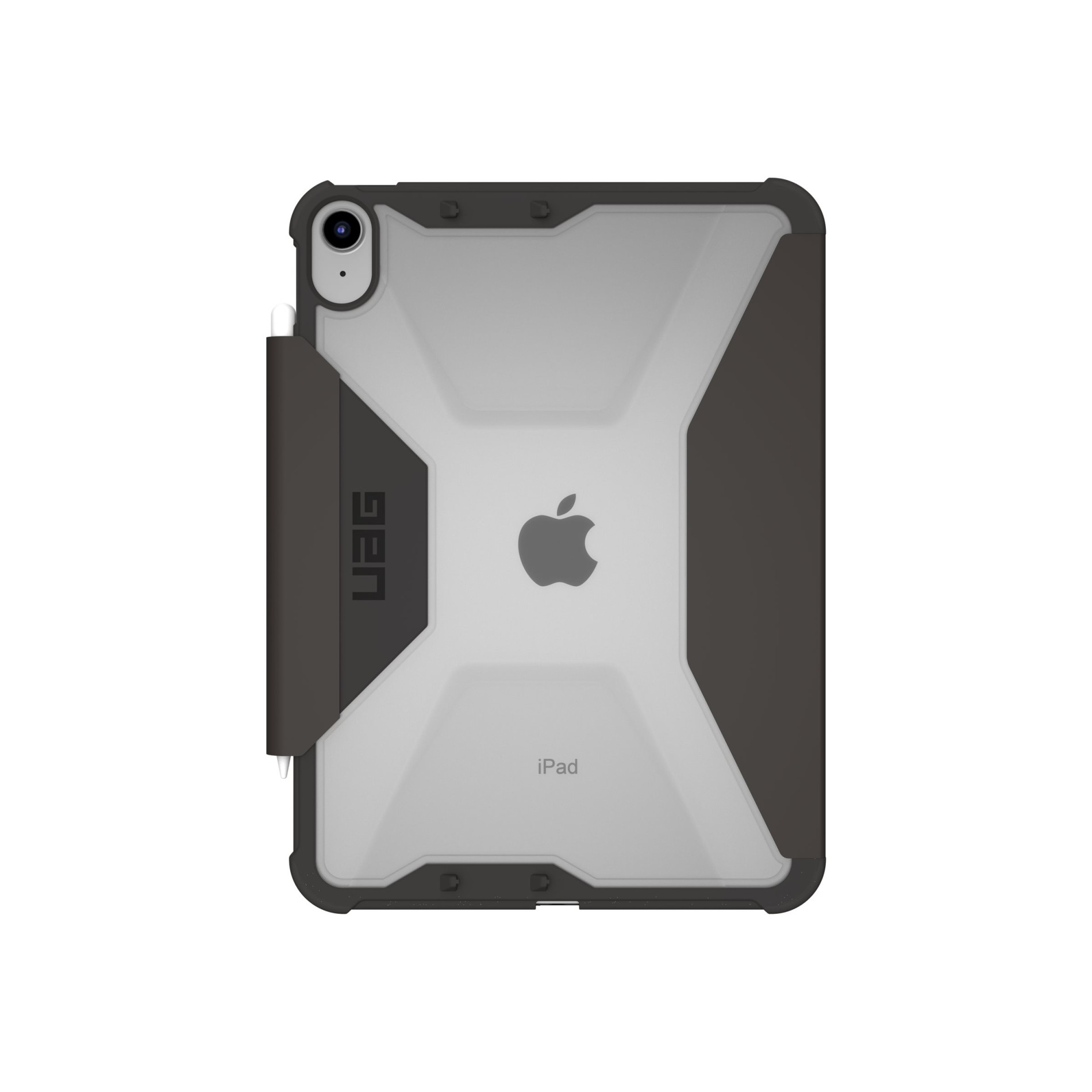 Urban Armor Gear UAG Rugged Case for iPad 10.9 (10th Gen, 2022) - Plyo Black/Ice - Flip-Hülle für Tablet - medizinische Qualität - Eis schwarz - für Apple 10.9-inch iPad (10. Generation) - (0810070367916)