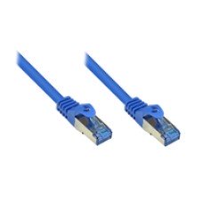 Good Connections RNS Patchkabel mit Rastnasenschutz - Cat. 6A - S/FTP - PiMF - halogenfrei - 500MHz - blau - 20m - (4014619477364)