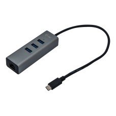 i-tec USB-C Metal 3-Port - Hub - 3 x SuperSpeed USB 3.0 + 1 x 10/100/1000 - (8595611701887)