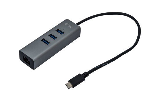 i-tec USB-C Metal 3-Port - Hub - 3 x SuperSpeed USB 3.0 + 1 x 10/100/1000 - (8595611701887)