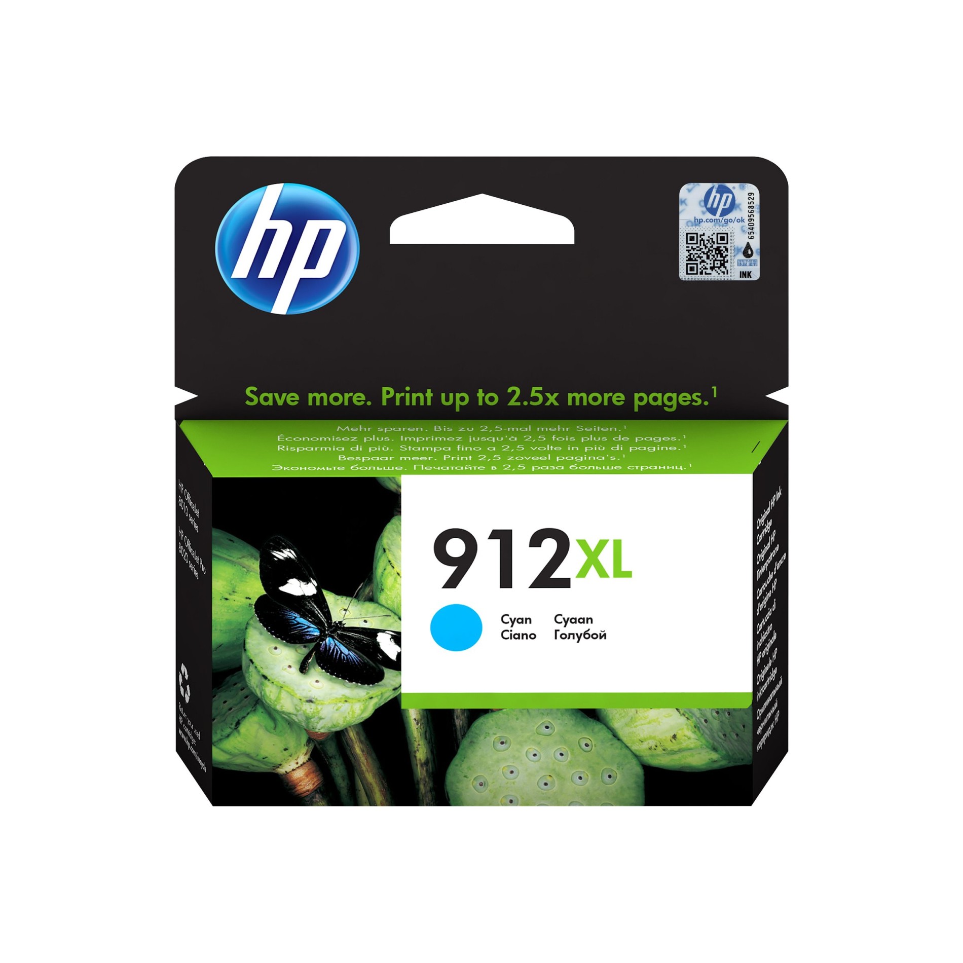 HP 912XL - 9.9 ml - Hohe Ergiebigkeit - Cyan - (0192545866866)