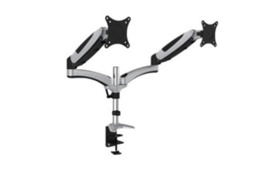 DIGITUS Universal Dual Monitorhalter mit Gasdruckfeder und Klemmbefestigung - (4016032385370)