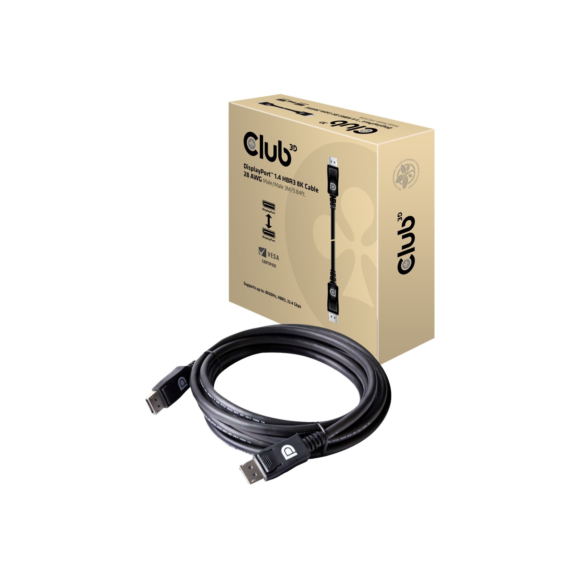 Club 3D DisplayPort-Kabel - DisplayPort (M) - (8719214471095)