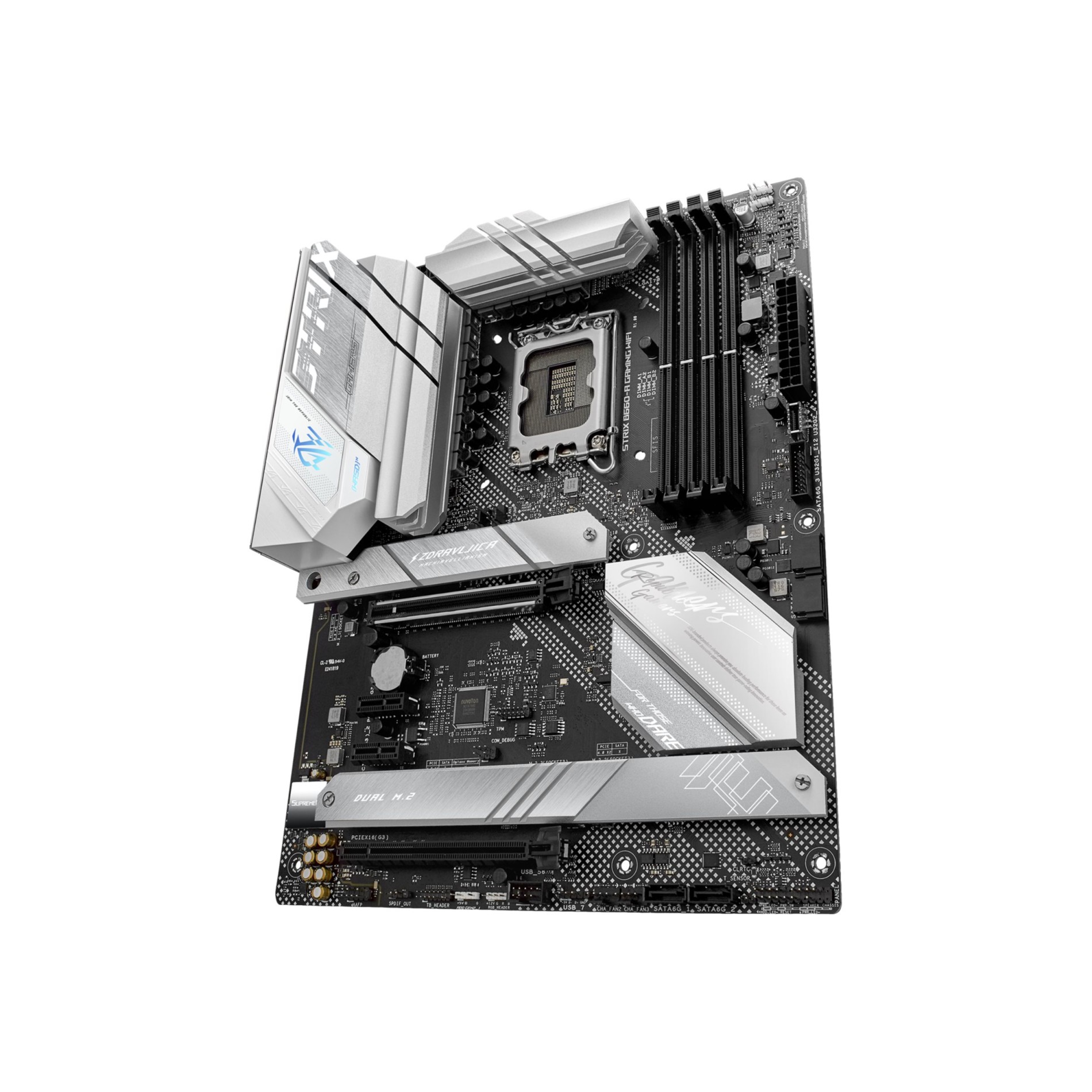 ASUS ROG STRIX B660-A GAMING WIFI - Motherboard - ATX - LGA1700-Sockel - B660 Chipsatz - USB-C Gen2, USB-C Gen1, USB 3.2 Gen 1, USB 3.2 Gen 2, USB-C Gen 2x2 - 2.5 Gigabit LAN, Wi-Fi 6, Bluetooth - Onboard-Grafik (CPU erforderlich) - (4711081605430)