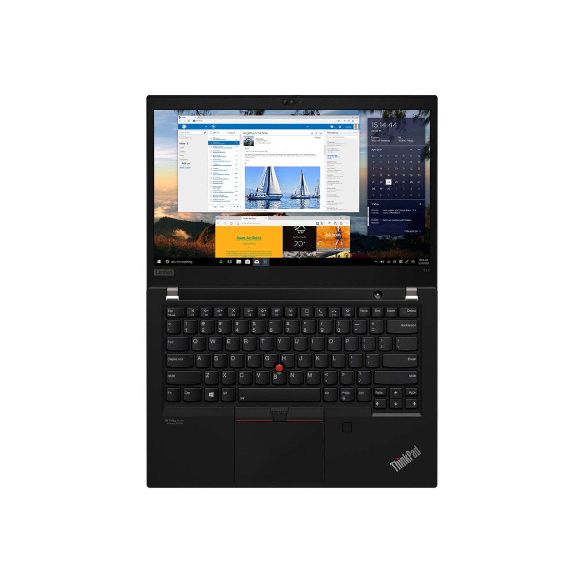 Lenovo ThinkPad T14 Gen 2 20W0 - 180°-Scharnierdesign - Intel Core i5 1135G7 / 2.4 GHz - Win 10 Pro 64-Bit (mit Win 11 Pro Lizenz) - (0196380540394)