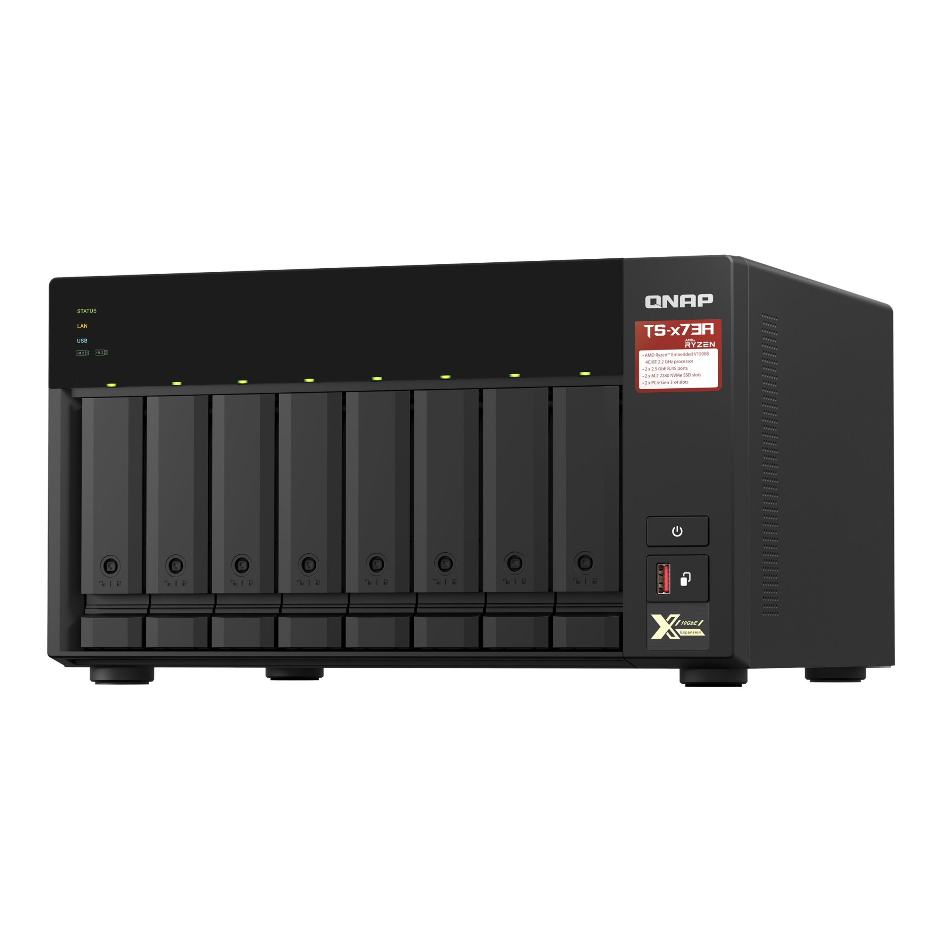 QNAP TS-873A - NAS-Server - 8 Schächte - SATA 6Gb/s - (4713213518823)