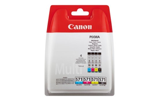 Canon CLI-571 C/M/Y/BK Value Pack - 4er-Pack - (8714574631820)