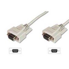 DIGITUS Datatransfer Anschlusskabel, D-Sub9/Bu - D-Sub9/Bu - (4016032301134)