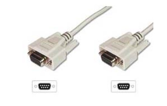DIGITUS Datatransfer Anschlusskabel, D-Sub9/Bu - D-Sub9/Bu - (4016032301134)