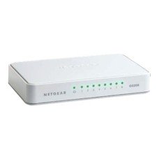 Netgear GS208 - Switch - unmanaged - 8 x 10/100/1000 - (0606449090437)