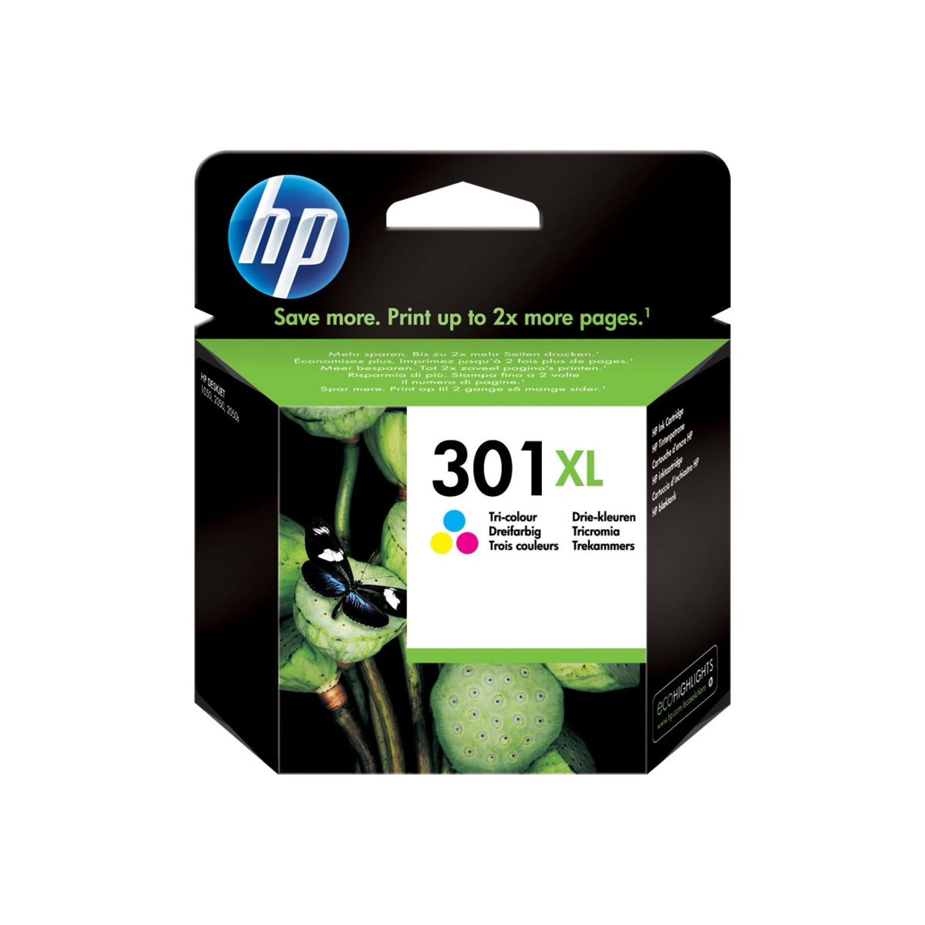 HP 301XL - 6 ml - Hohe Ergiebigkeit - Farbe (Cyan, Magenta, Gelb) - (0884962894545)