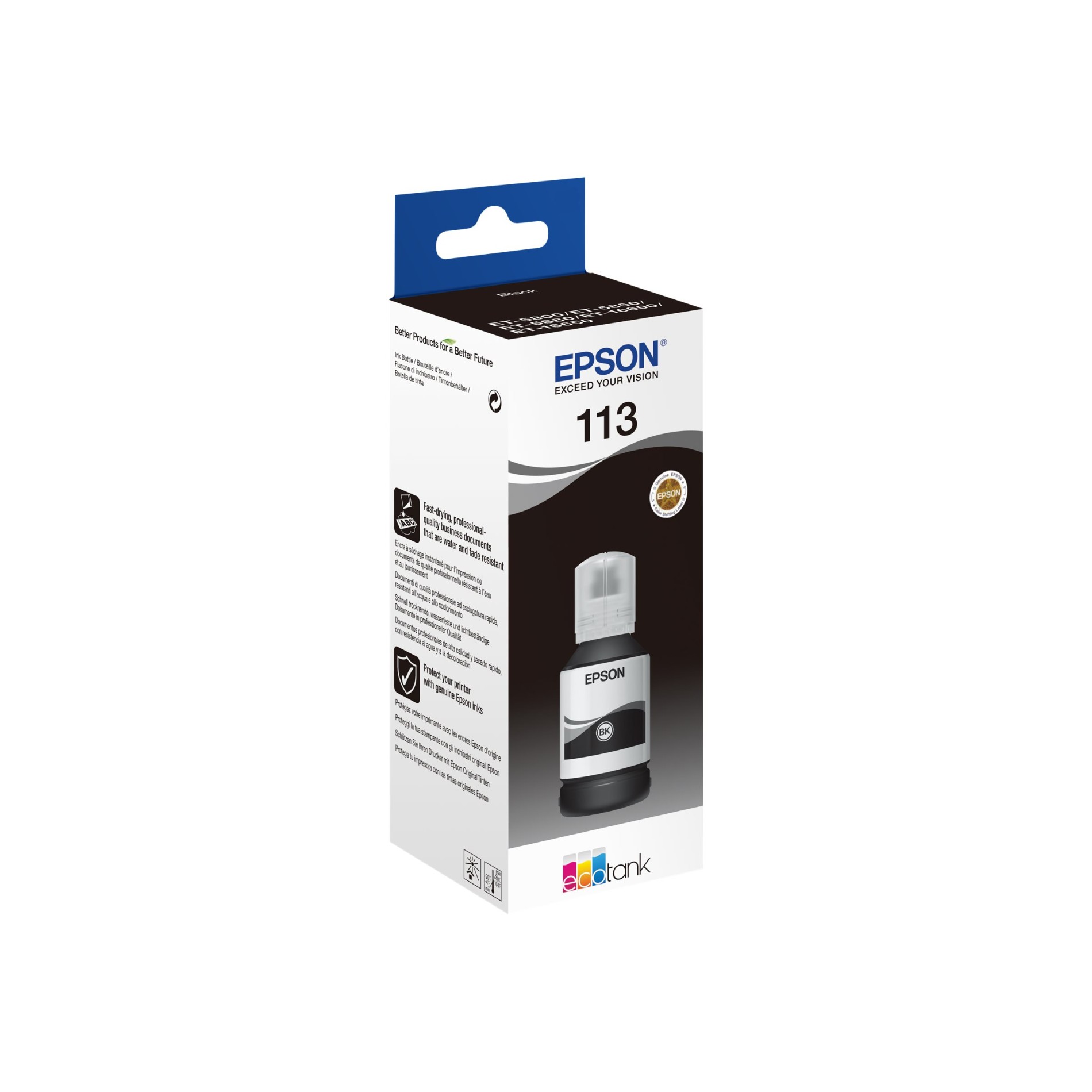 Epson EcoTank 113 - 127 ml - Schwarz - original - (8715946674704)