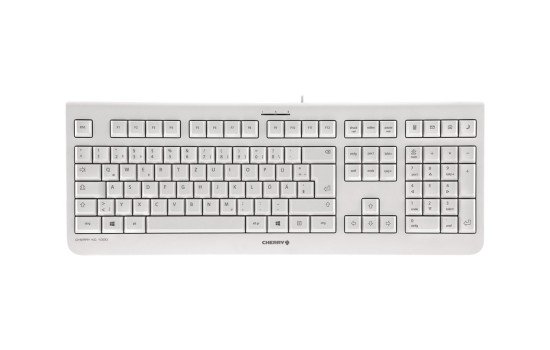 Cherry KC 1000 - Tastatur - Deutsch - Hellgrau - (4025112081309)