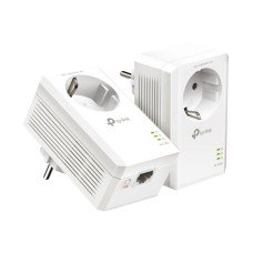 TP-LINK AV1000 - Gigabit Passthrough Starter Kit - Powerline Adapterkit - GigE, HomePlug AV (HPAV) - (6935364089078)