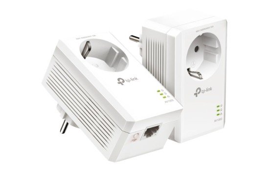 TP-LINK AV1000 - Gigabit Passthrough Starter Kit - Powerline Adapterkit - GigE, HomePlug AV (HPAV) - (6935364089078)