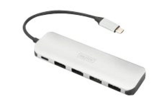 DIGITUS USB Type-C 4-Port Hub (USB 3.0) + PD - (4016032455653)