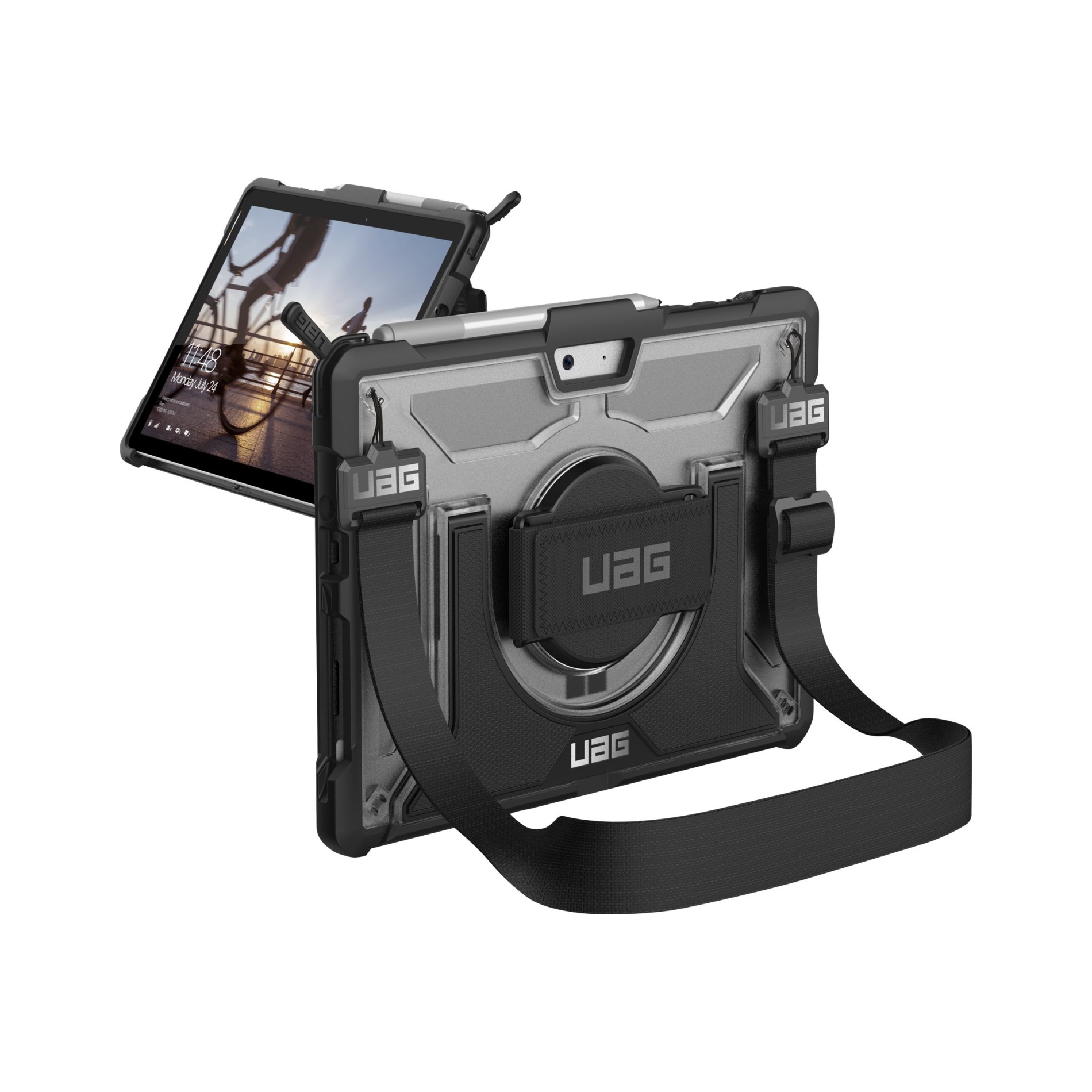 Urban Armor Gear UAG Case for Microsoft Surface Go 3/Go 2/Go [10.5-inch] w/ Handstrap - (0852524008808)