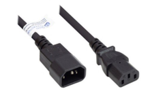 Good Connections P1430-S007 - 0,75 m - C14-Koppler - C13-Koppler - H05VV-F - 250 V - Schwarz - (4014619169528)