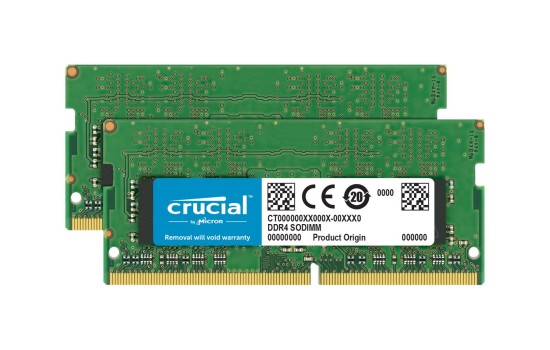 Crucial DDR4 - kit - 32 GB: 2 x 16 GB - SO DIMM 260-PIN - 2666 MHz / PC4-21300 - CL19 - 1.2 V - ungepuffert - non-ECC - für Apple iMac (Anfang 2019) - (0649528820976)