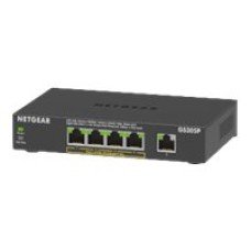 Netgear GS305Pv2 - Switch - unmanaged - 5 x 10/100/1000 (4 PoE) - (0606449151404)