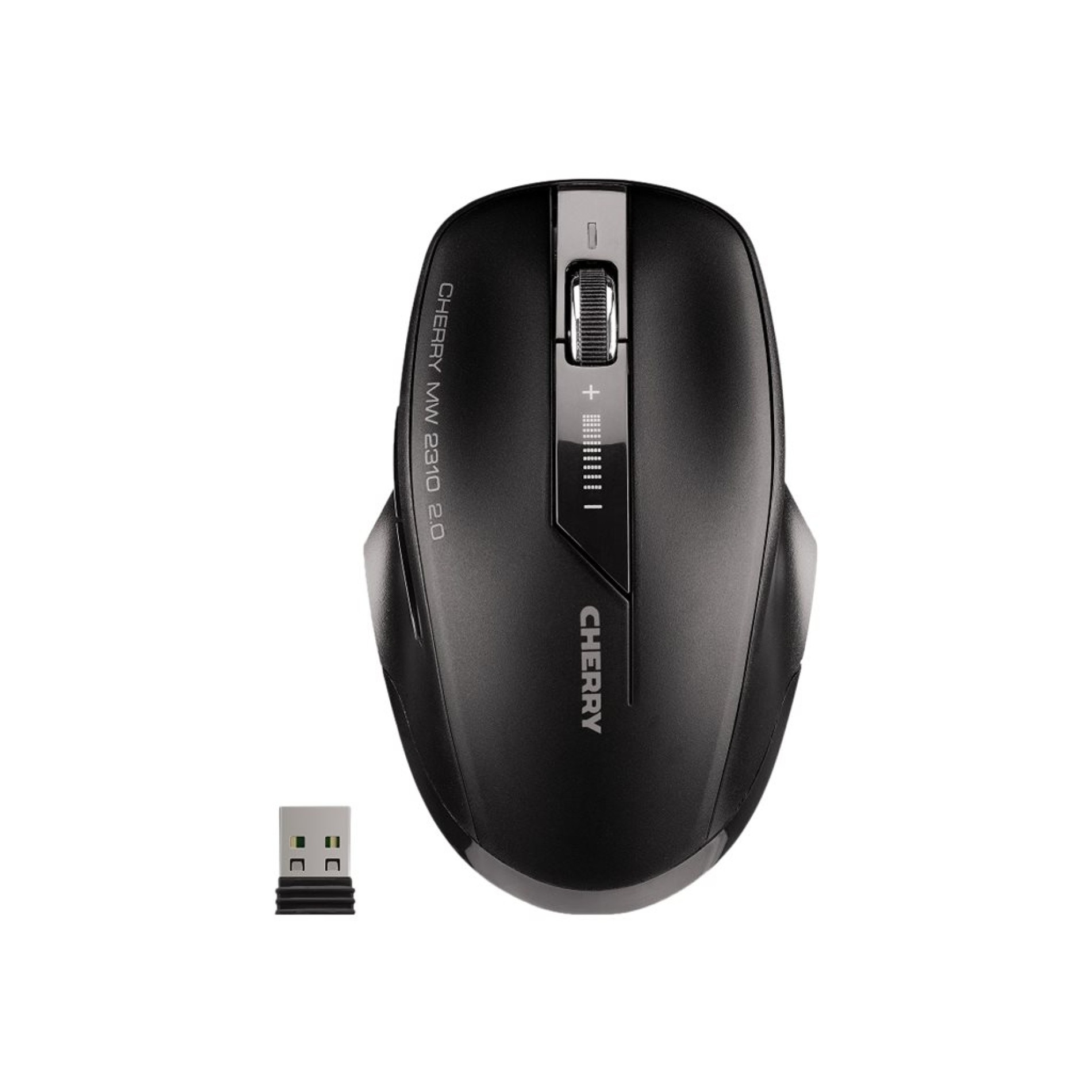 Cherry MW 2310 2.0 - Maus - rechts- und linkshändig - optisch - 6 Tasten - kabellos - RF, 2.4 GHz - kabelloser Empfänger (USB) - (4025112089978)